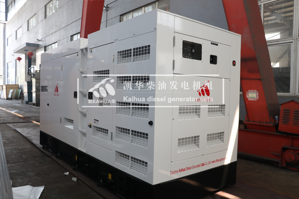 出口安哥拉的300KW靜音發(fā)電機組成功出廠